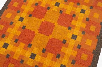 Rug, flat weave, signed HD (MD?), approx. 240 x 160 cm.