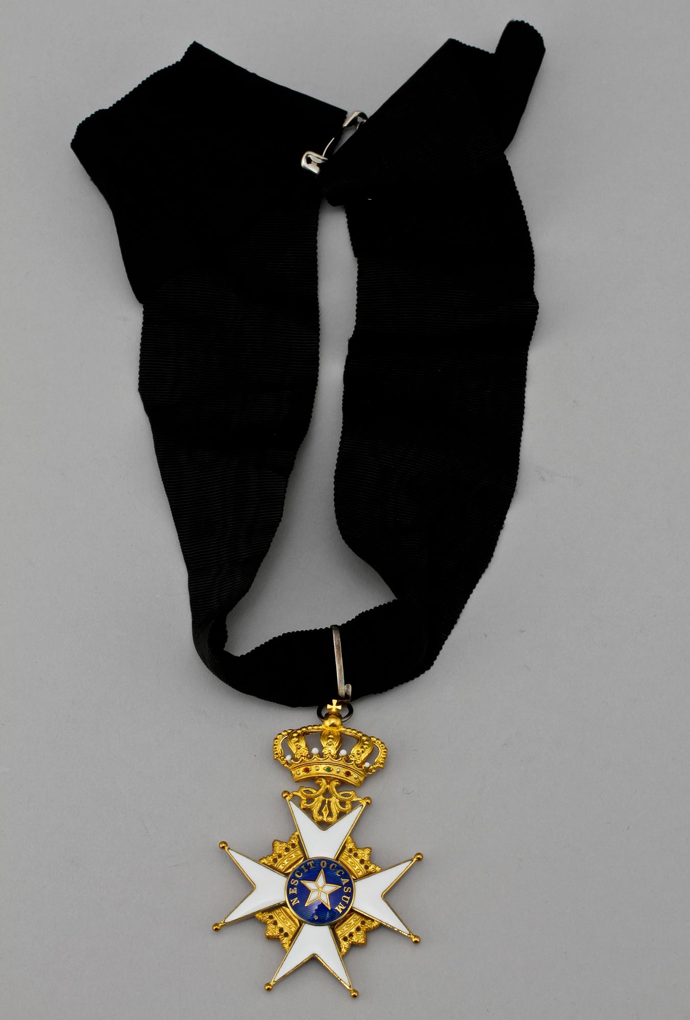 STORKORS, Nordstjärneorden, 18 k guld, CF Carlman, 1955. Tot vikt 25 g.