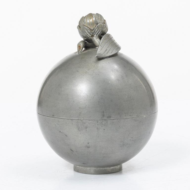Estrid Ericson, a pewter box, Svenskt Tenn, Stockholm, 1932.