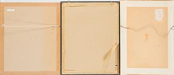 Toivo Kulles, linoleikkaus, 3 kpl, signeeratut ja päivätyt/numeroidut.