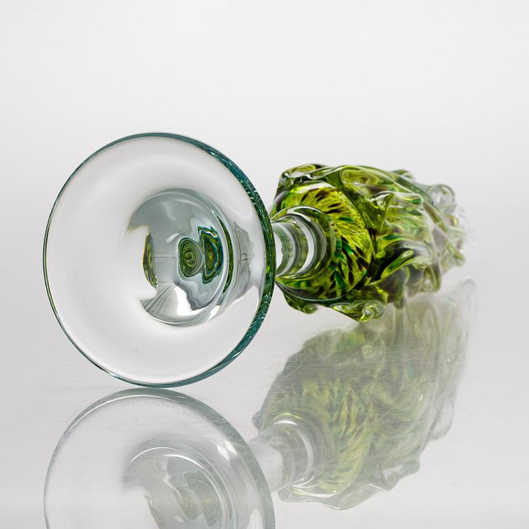 Alma Jantunen, glasskulptur, signerad Alma Jantunen 2006.