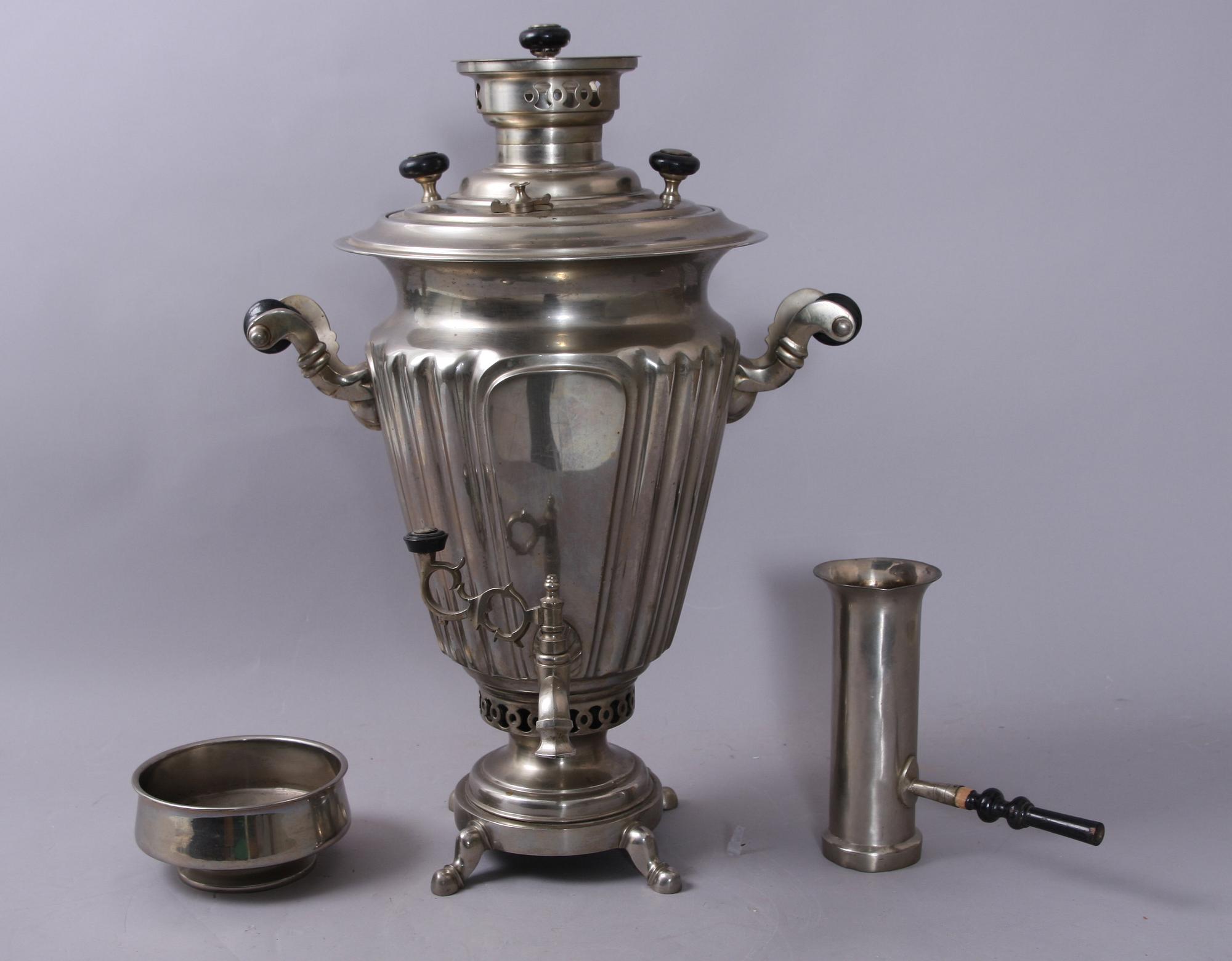 TESAMOVAR, vitmetall, Ryssland, omkring 1900.