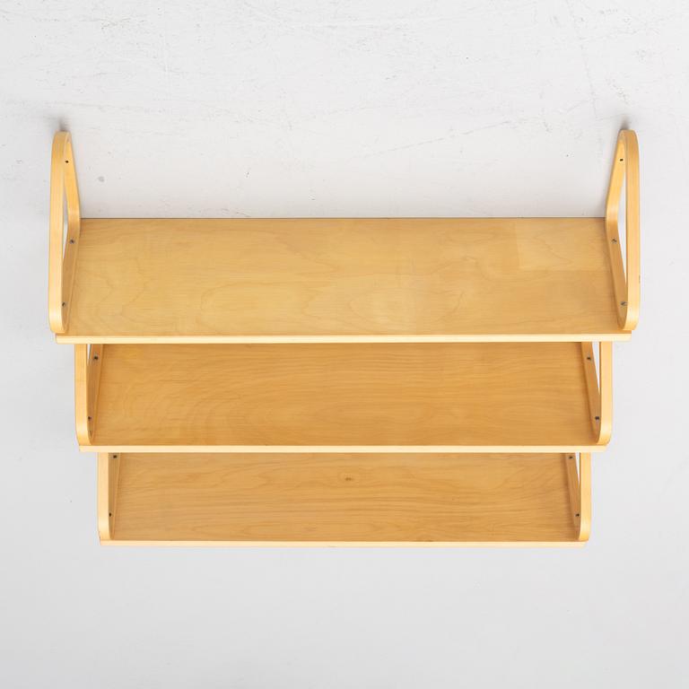 Alvar Aalto, three wall shelves, model 112B, Artek, Finland, late 20th century.