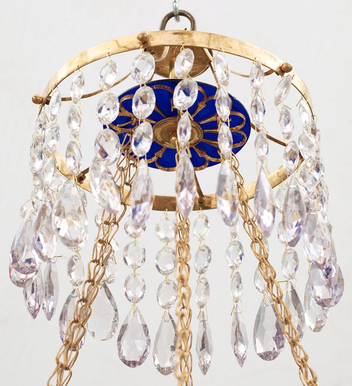 LJUSKRONA, för sju ljus. Sengustaviansk, omkring år 1800.