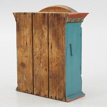 A Swedish provincial wall cabinet, possibly from Dalarna, early 19th century.