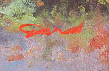 FRANS GARD, olja på duk, signerad.