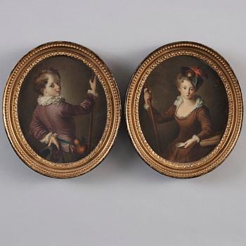 WILLIAM HIPPON GADSBY, 2 st, tillskrivna, akvareller.