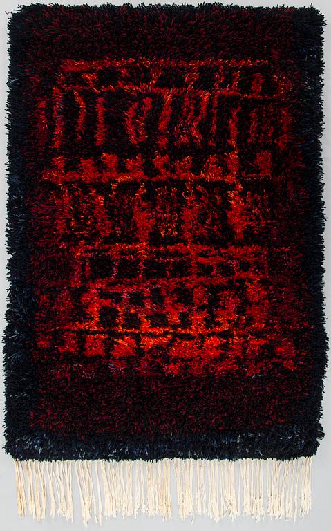 Leena-Kaisa Halme, , a Finnish long pile rug. Model for Neovius. Circa 110 x 80 cm.