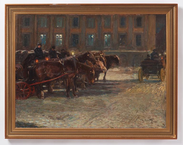 Wilhelm Smith, Collection of carriages at the Prince's Palace, Stockholm.