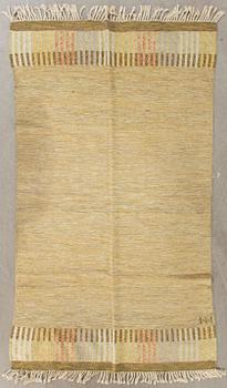 A Scandinanvian flat weave carpet ca 242 x 120 cm.