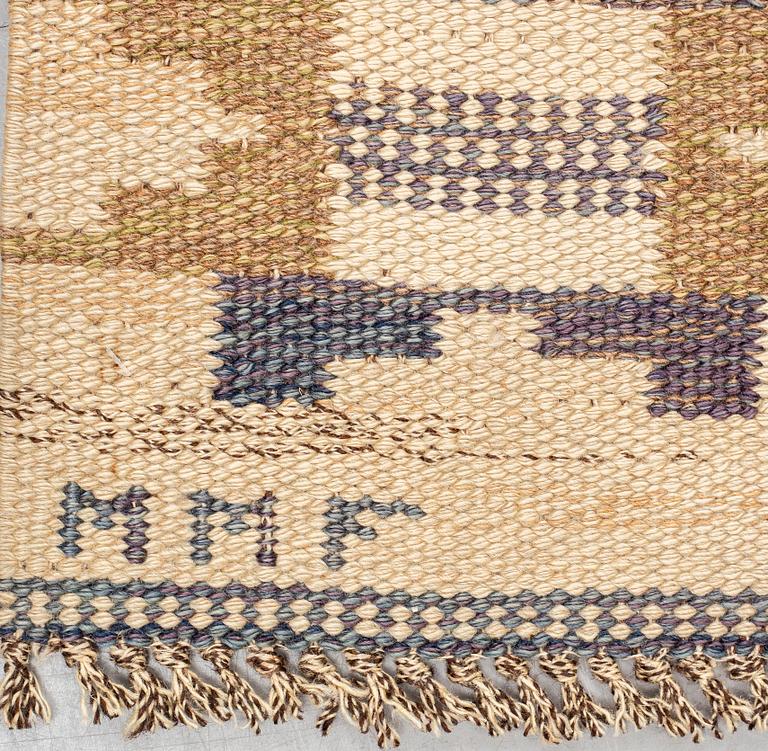 Märta Måås-Fjetterström, a carpet, "Rutmattan", flat weave, ca 290,5-294,5 x 200-203 cm, signed MMF.