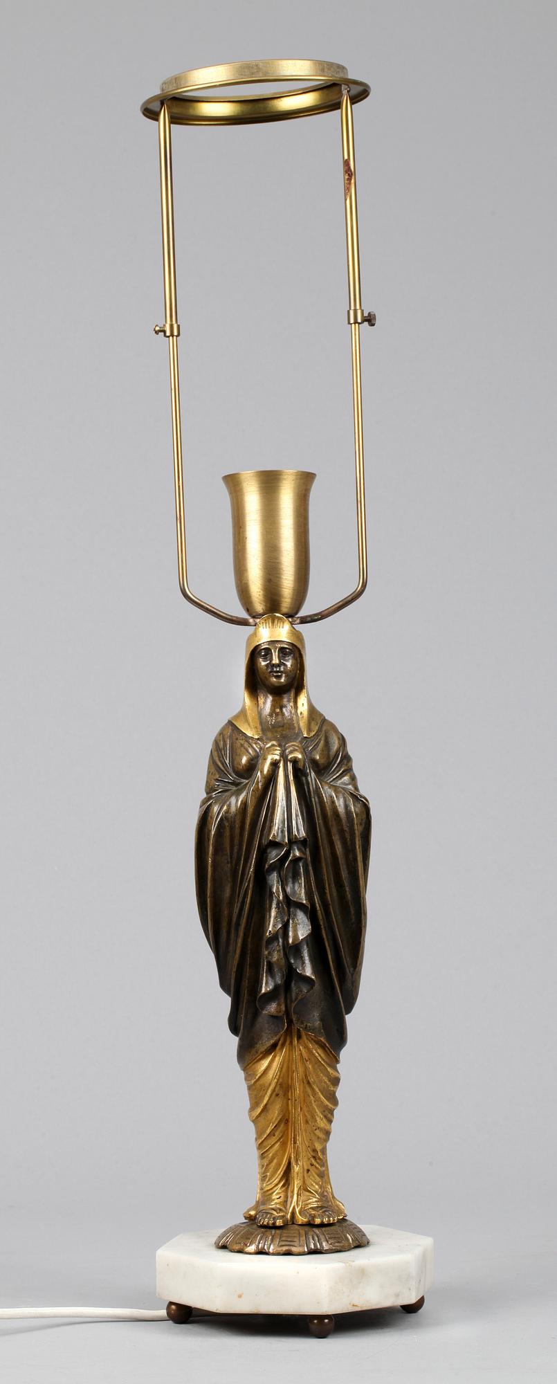 BORDSLAMPA, empirestil, 1900-tal.