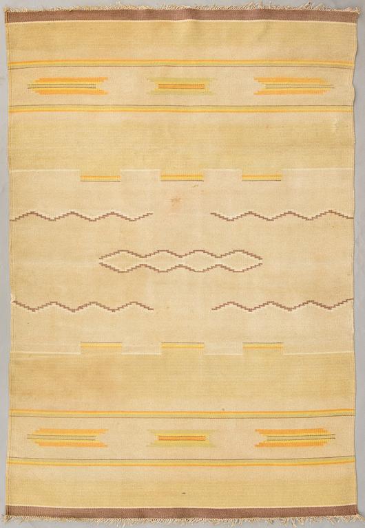 A 1930s Finnish flat weave carpet. Circa 225x155 cm.