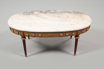 SOFFBORD, Louis XVI-stil, omkring 1900-talets mitt.