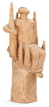 834. ÅKE HOLM, skulptur, "Sackaios i trädet", Höganäs 1940-50-tal.