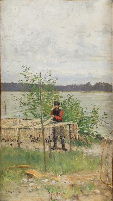OLOF HERMELIN, oil on canvas, signed.