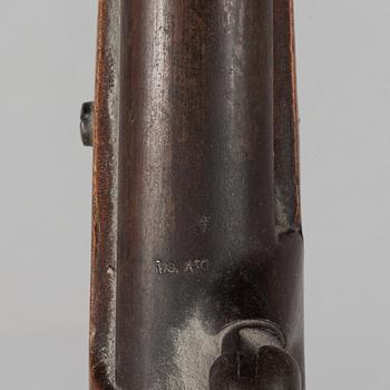 A Swedish pair of percussion pistols 1850 pattern.