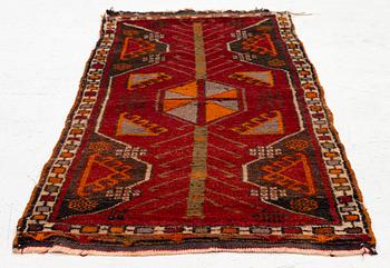 An antique, central Anatolian yastik fragment, c. 113 x 53 cm.