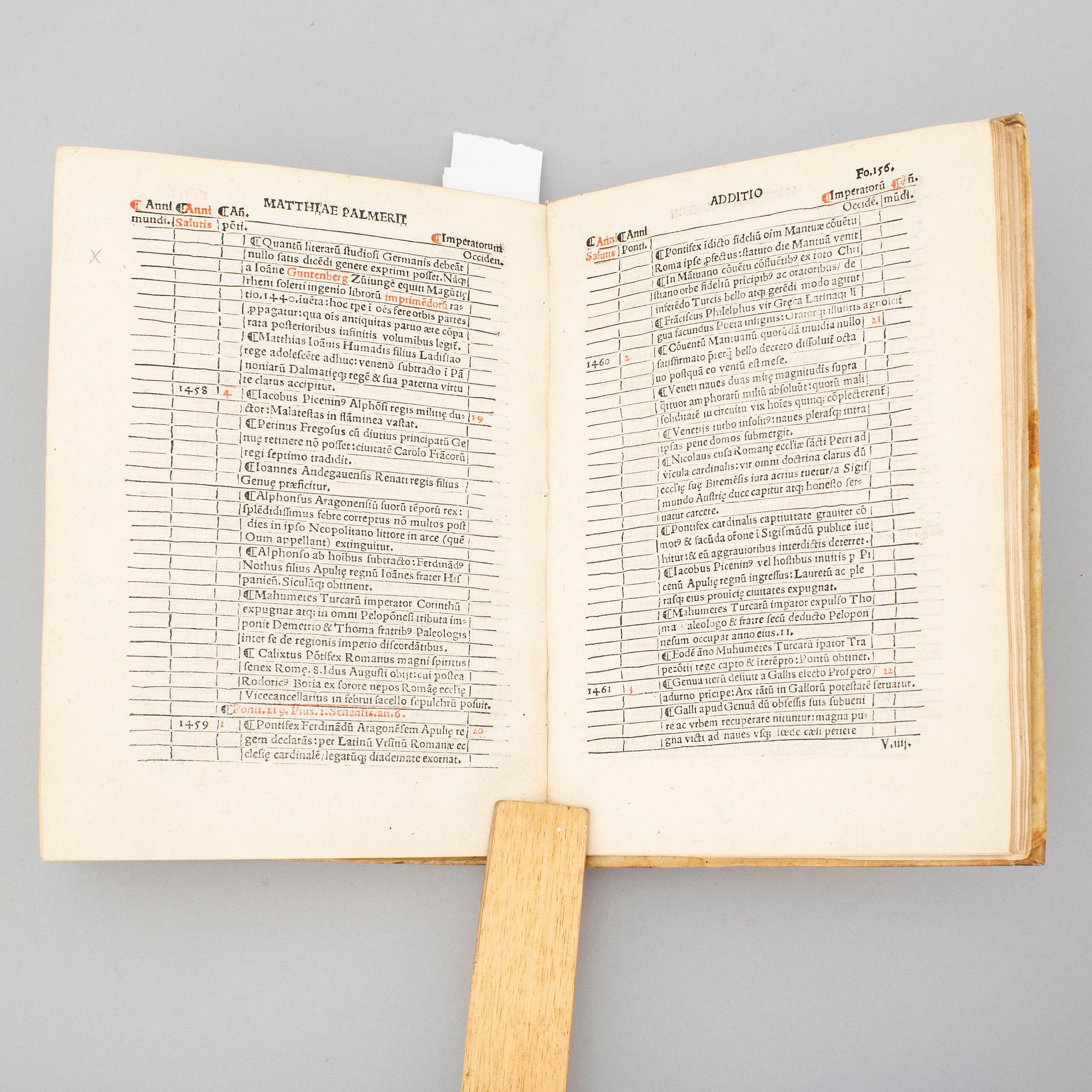 BOOK, Gutenberg’s invention of printing recorded in 1518.