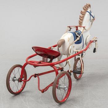 Leksakshäst/trampbil, 1900-talets mitt.