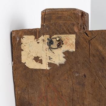 Relief/arkitektoniskt element, trä. Indien, 1900-tal.