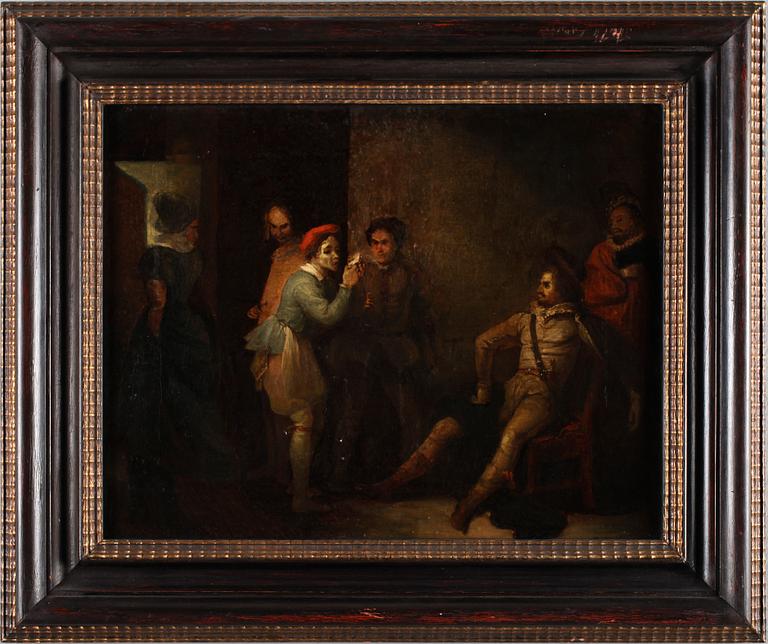 OKÄND KONSTNÄR 1700/1800-TAL , olja på duk, ej signerad,