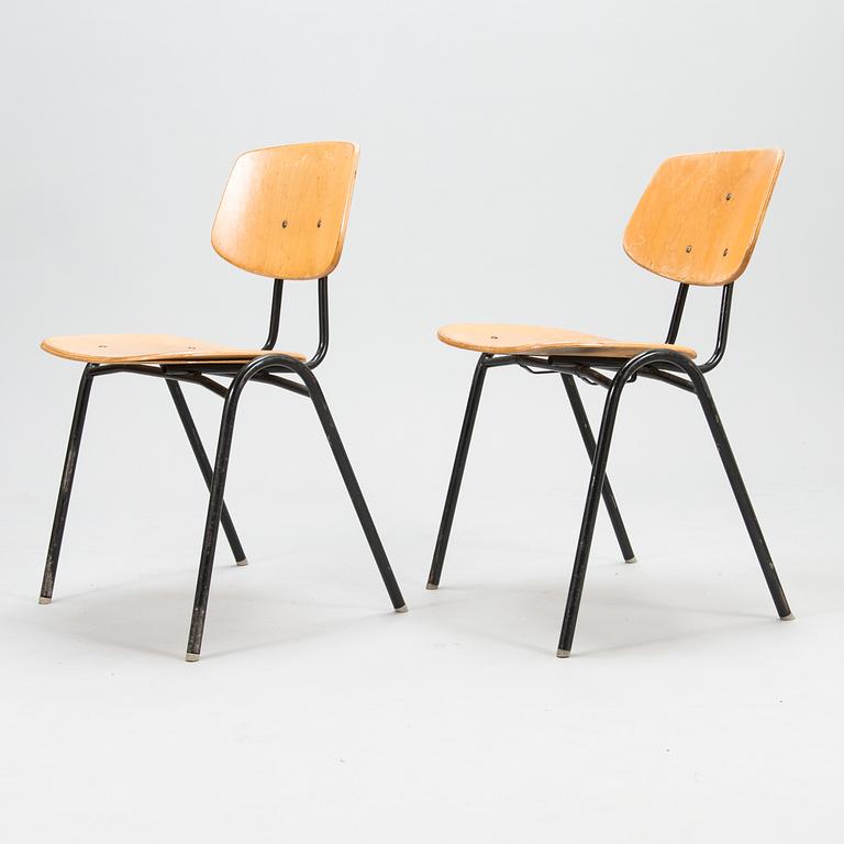 A set of 8 chairs model 50 for Isku Kaluste, Finland 1950s.