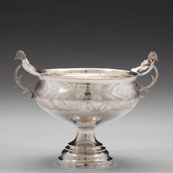 A Swedish 18th century silver brandy-bowl, mark of Anna Catharina Berg, Hudiksvall 1834.