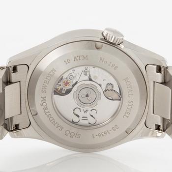 Sjöö Sandström, Royal Steel Classic, wristwatch, 36 mm.