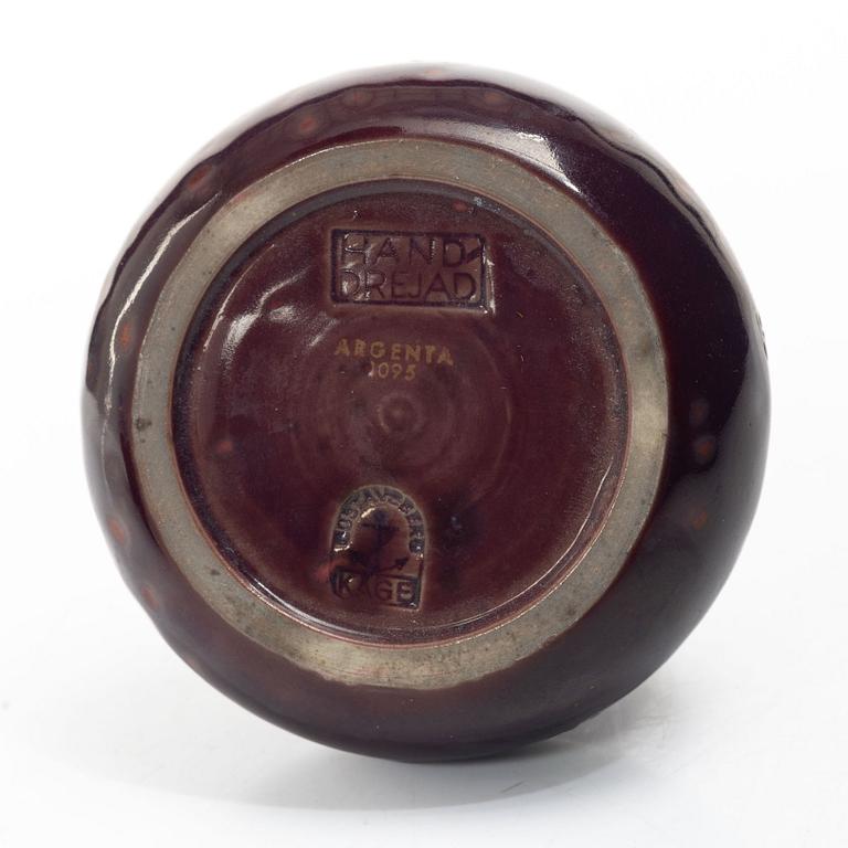 Wilhelm Kåge, An 'Argenta' bowl and vase, Gustavsberg.