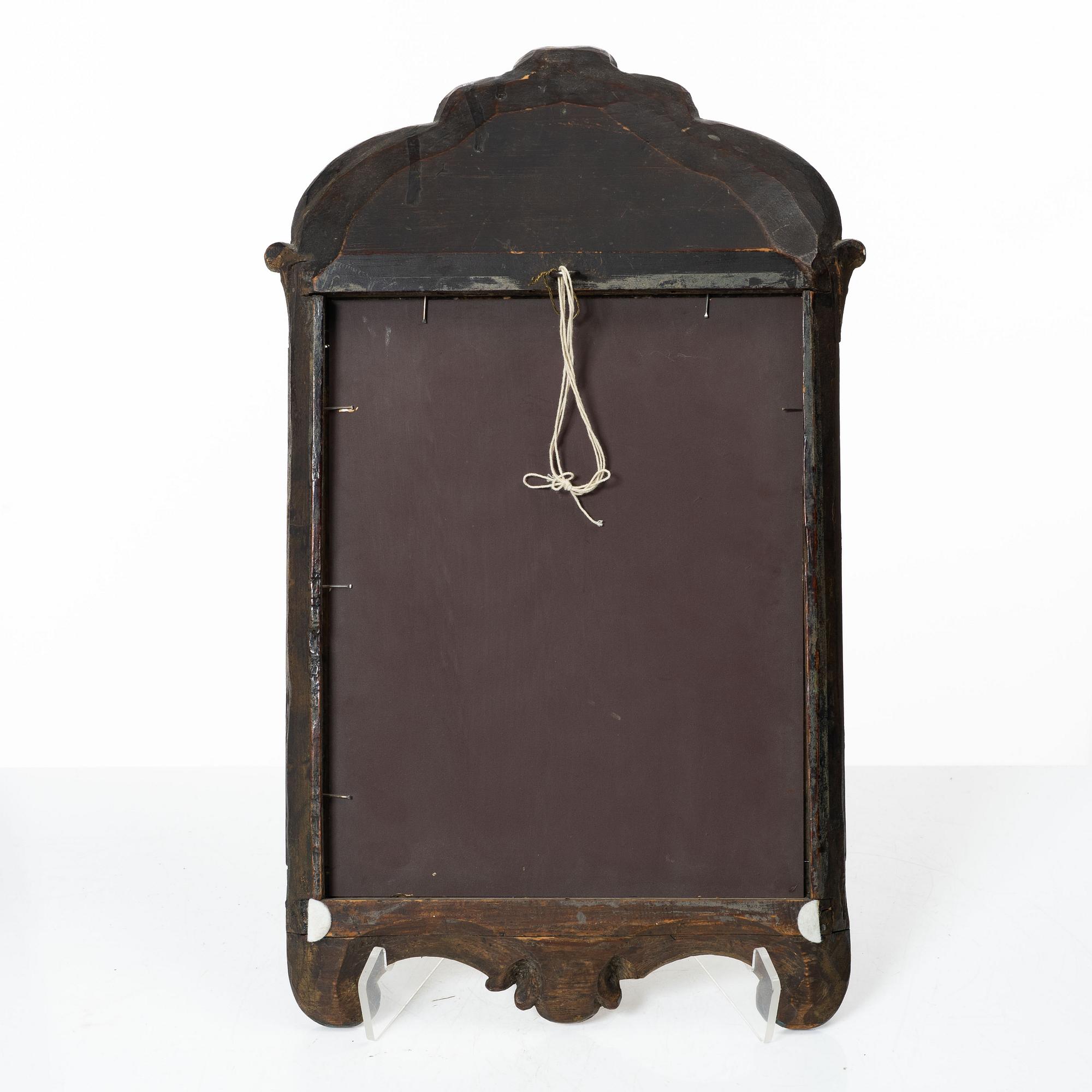 A Swedish giltwood rococo mirror, later part 18th century.