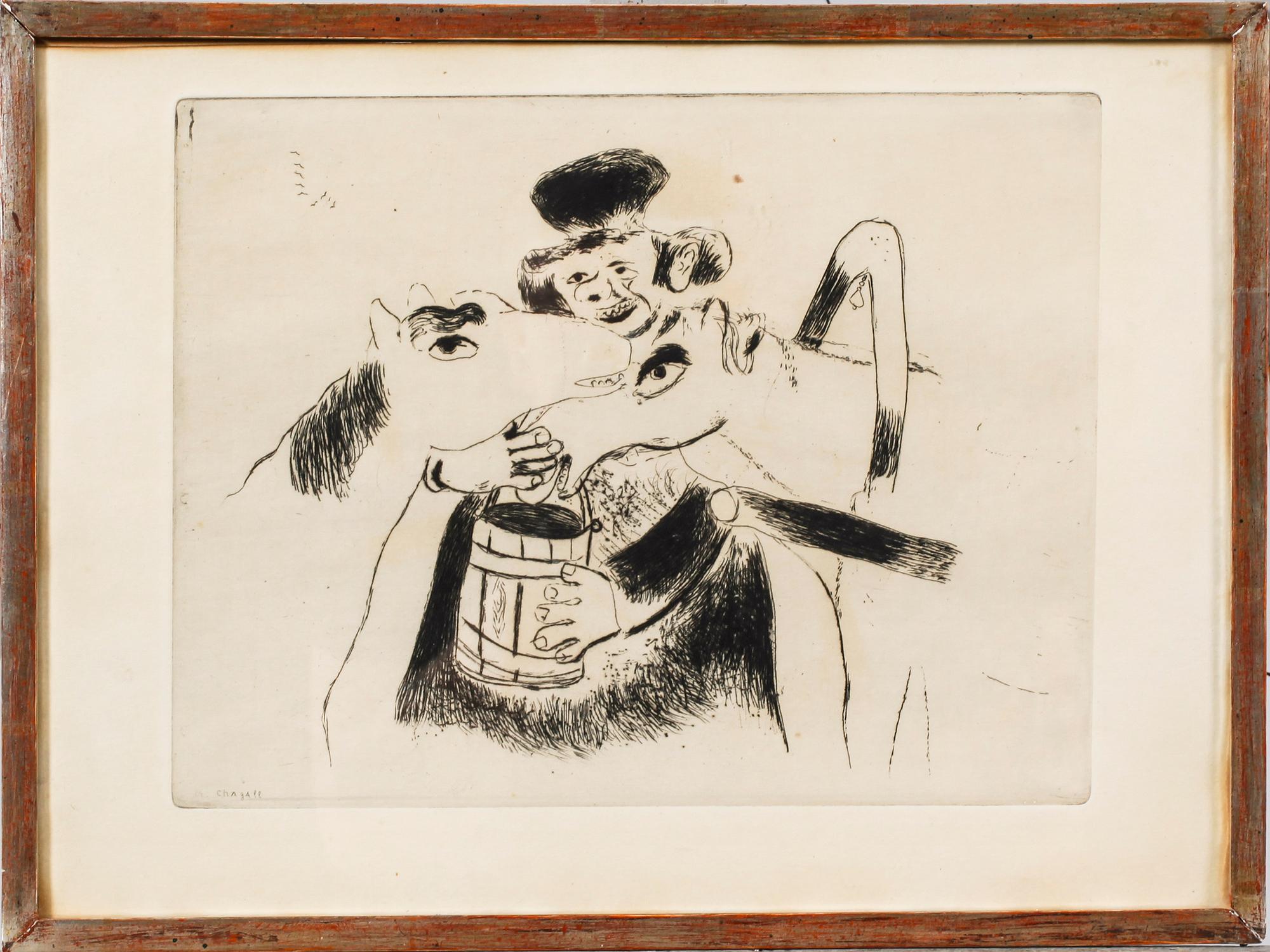 MARC CHAGALL, etching, signed in the plate.