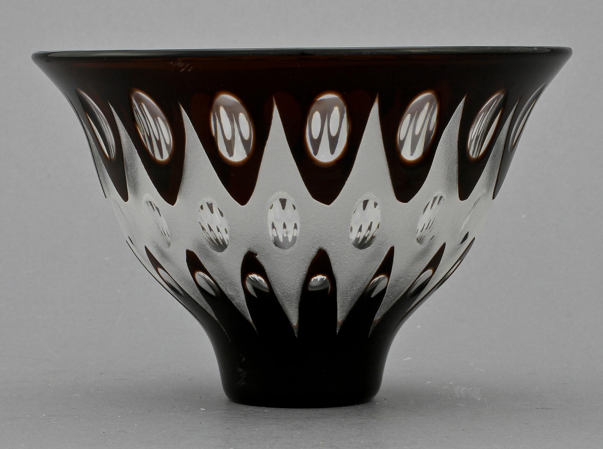 SKÅL, glas, Ernest Gordon, Kosta, 1900-tal.