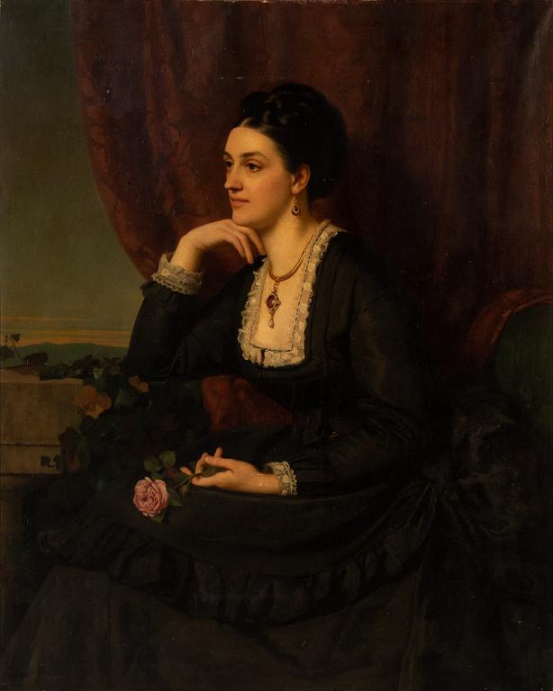 Rudolf Lehmann, oil on canvas, signed and dated 1870.