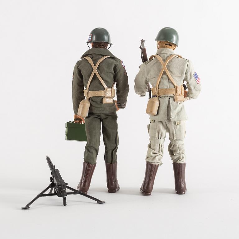 ACTION MAN, 6 stycken actionfigurer, Palitoy, 1970-tal.