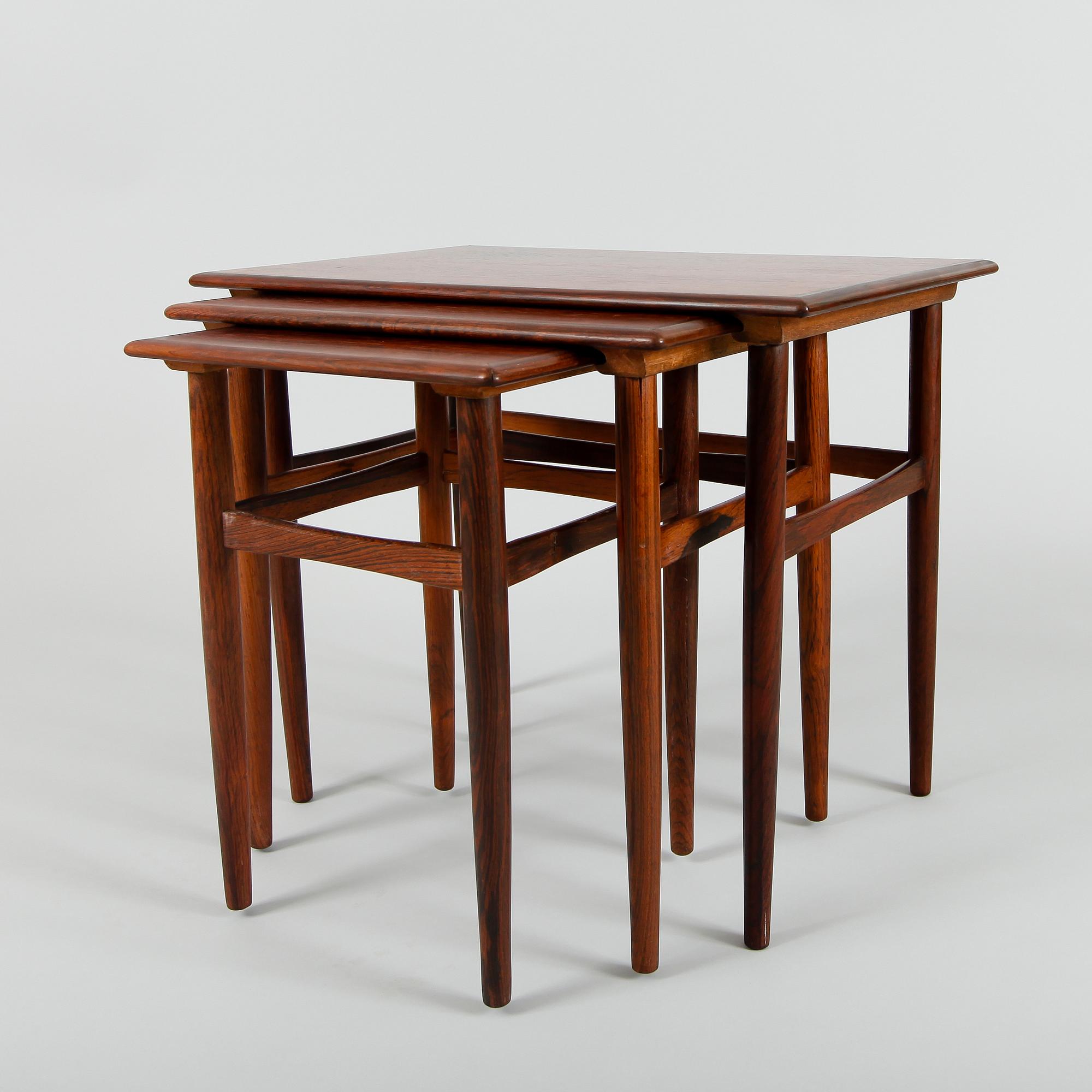 SATSBORD, 3 delar, 1950-/60-tal, Danmark.