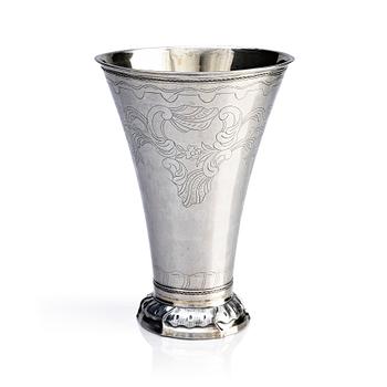 359. A Swedish parcel-gilt silver beaker, mark of Mathias Forswall, Uppsala 1777.