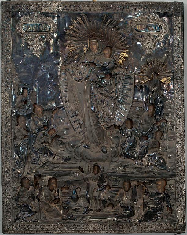 IKON, silverrisa, Ryssland, St. Petersburg 1837.