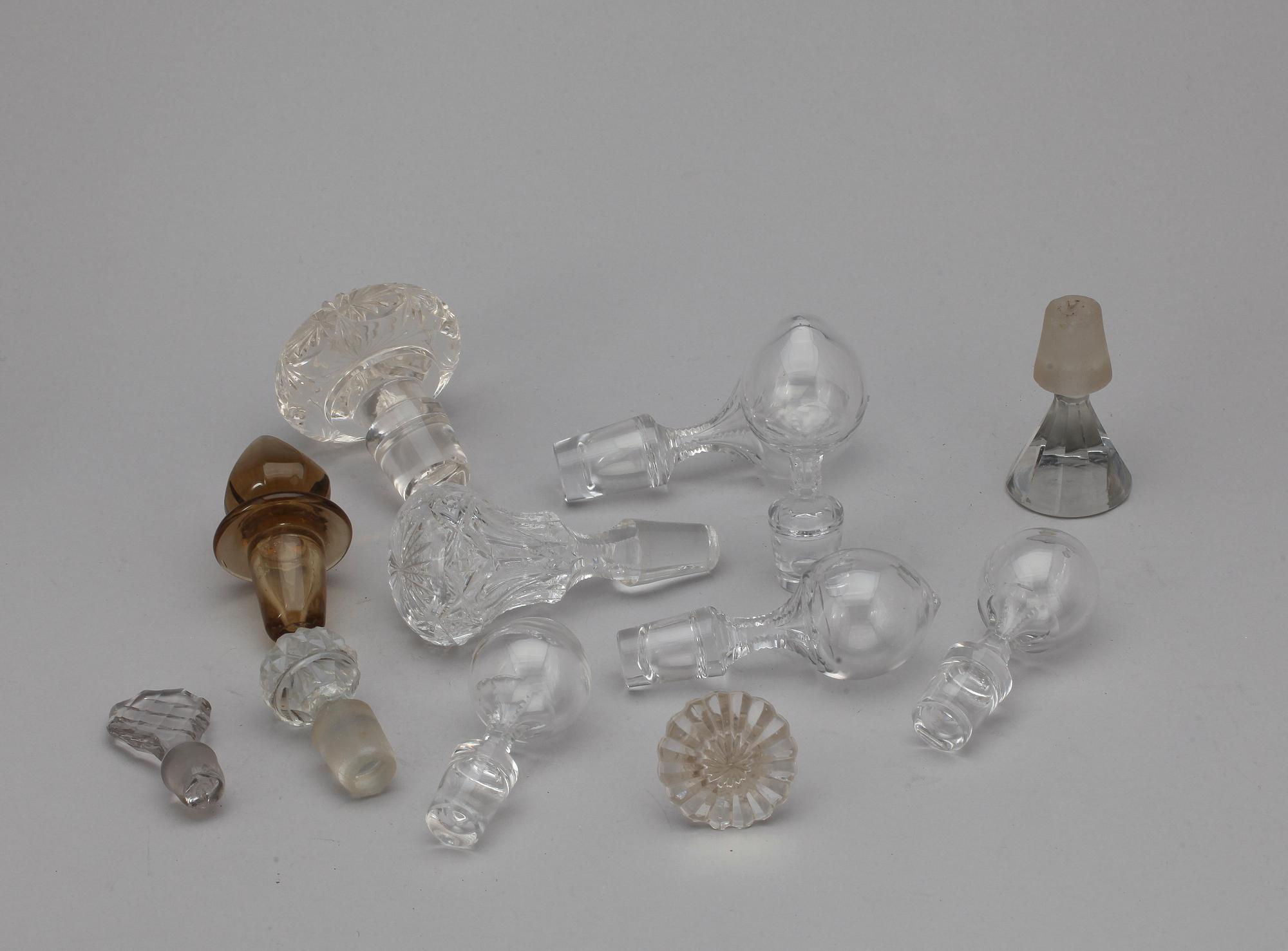 PARTI GLASPROPPAR OCH PRISMOR, 1800/1900-tal.