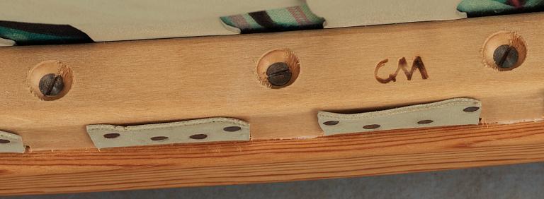 FÅTÖLJ, "Stora Fjäderbrickan", Carl Malmsten, 1900-talets andra hälft.