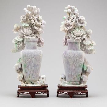 Two Chinese stone sculptures, 20th Century.