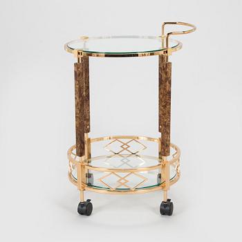 A late 20th century serving trolley.