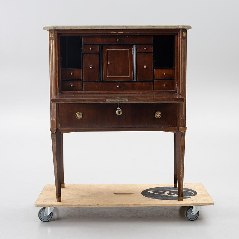 Secretaire, late Gustavian, circa 1800.