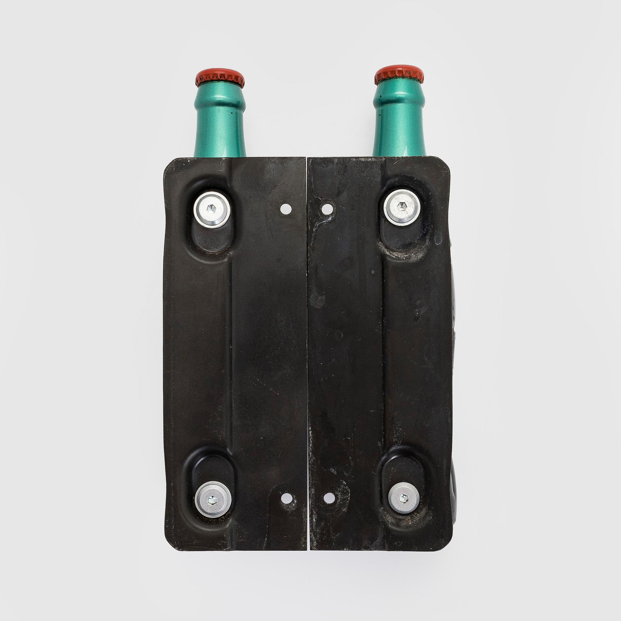 Door handles, a pair, Coca-Cola, metal, 1950/60s.