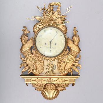 VÄGGPENDYL, sengustaviansk, Israel Dahlström, Stockholm (1762-1829).