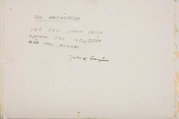 JOHN-E FRANZÉN, blyers på papper. Signerad John-e Franzén och daterad 1964.