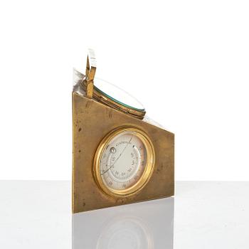 Reseur med barometer och termometer, Frankrike, 1900-talets början.