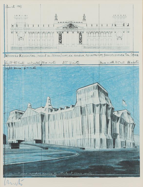 Christo & Jeanne-Claude, "Wrapped Reichstag" (Project for Berlin).