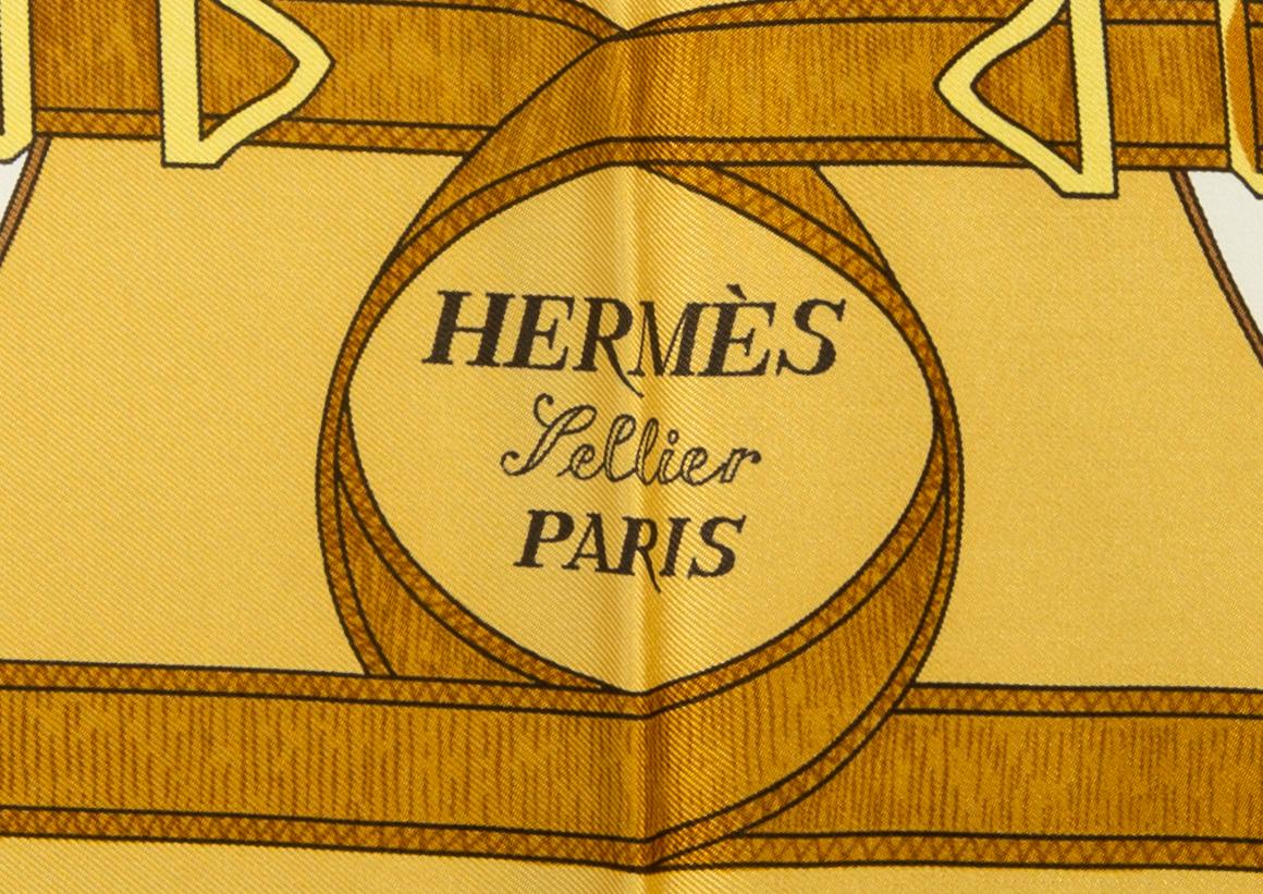 Hermès, Scarf,  "Eperon d'Or".