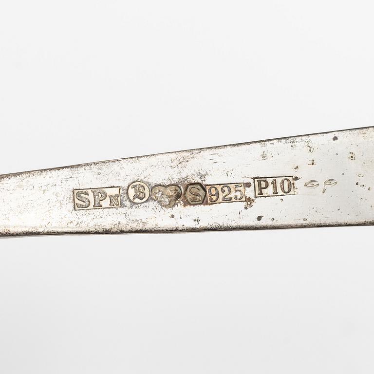 Guldsmed S Petersson i Söderhamn Ab, skedar, 2+2 st, sterlingsilver, Bollnäs 1989.